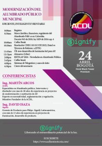 BannerSeminario Alumbrado público ACDL