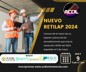 Curso Corto: Nuevo reglamento RETILAP 2024